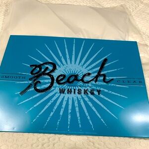 Beach Whiskey Metal Wall Sign NEW 2 FT By 18 In long A Must for Mancaves & Pools